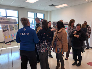 Consulting with the public at Tache Place