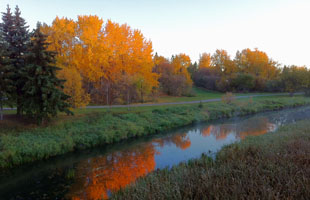 The Sturgeon River in the fall