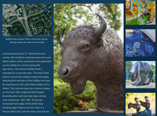 Scenes from the Art in Public Places story map