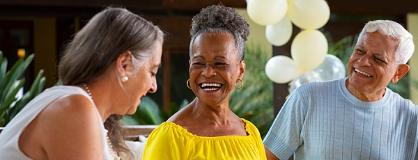 3 seniors laughing