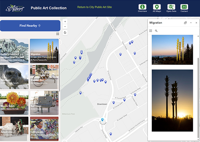 Art in Public Places Map