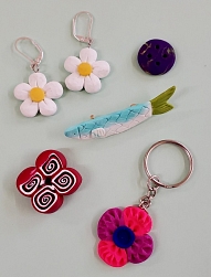 Polymer clay charms