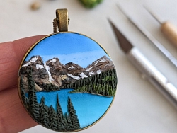 Image of Moriane Lake made from polymer clay