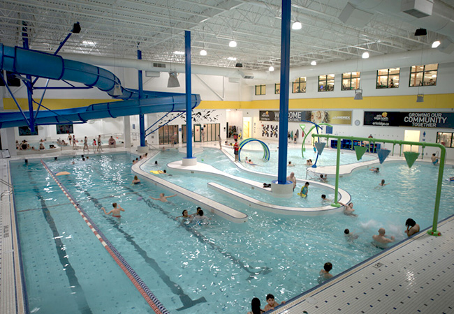 Aerial view of Water Play Centre
