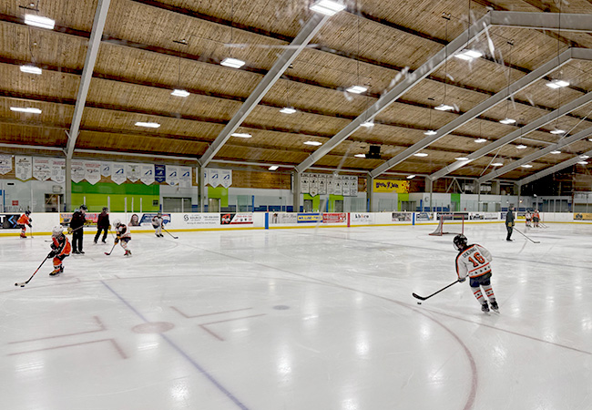 Rink board advertisements