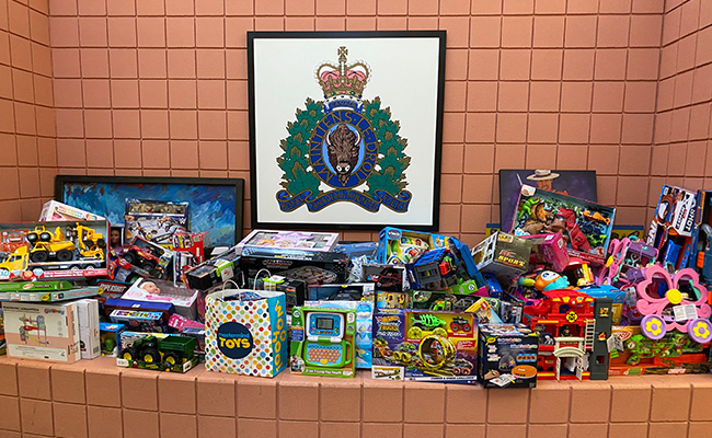 Many toys on display sitting in a pile