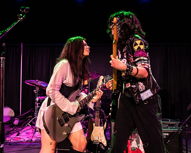 Band playing on stage