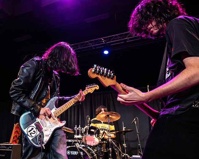 Band playing on stage