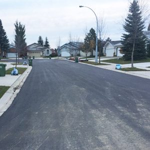 A fully rebuilt road